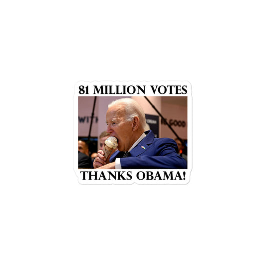 81 Million Votes Sticker