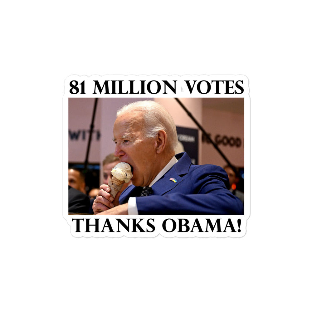 81 Million Votes Sticker