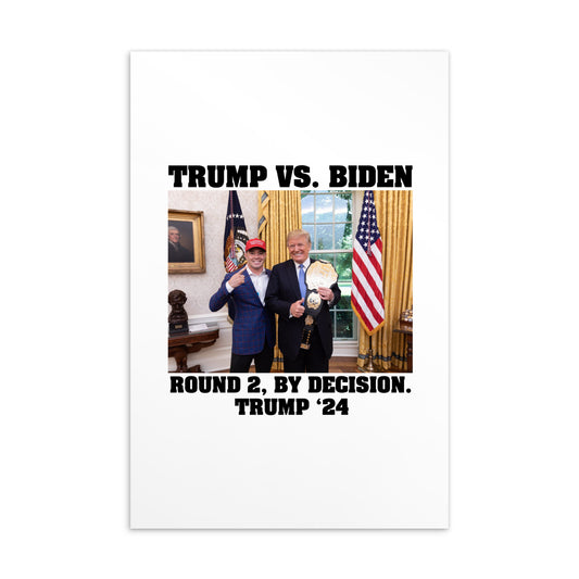 Trump Vs. Biden Postcard