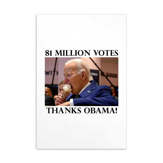 81 Million Votes Postcard